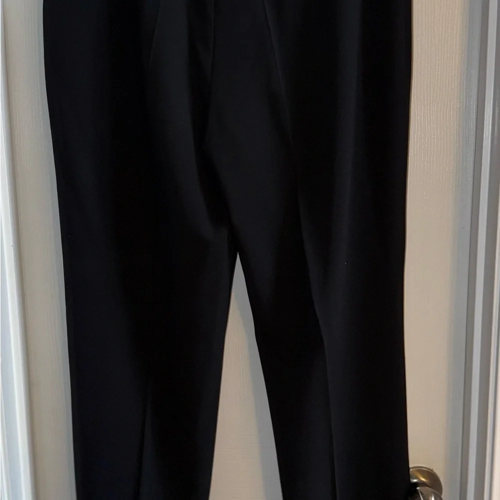 Escada Black Dress Pants Women’s 42 Wool Blend Pockets Straight Leg Bus Casual